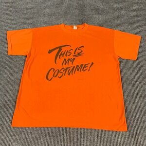 Vtg Hallmark Cards T Shirt Mens XL Orange Single Stitch‎ Halloween Retro 90s USA